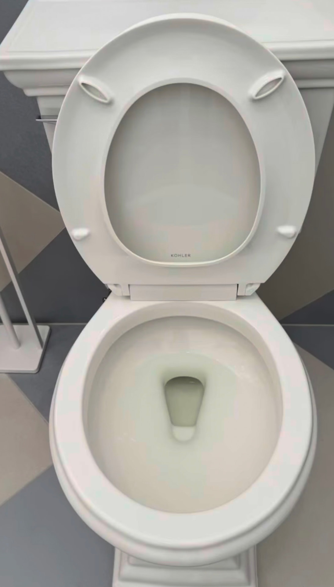 Spotless toilet after detailed residential cleaning